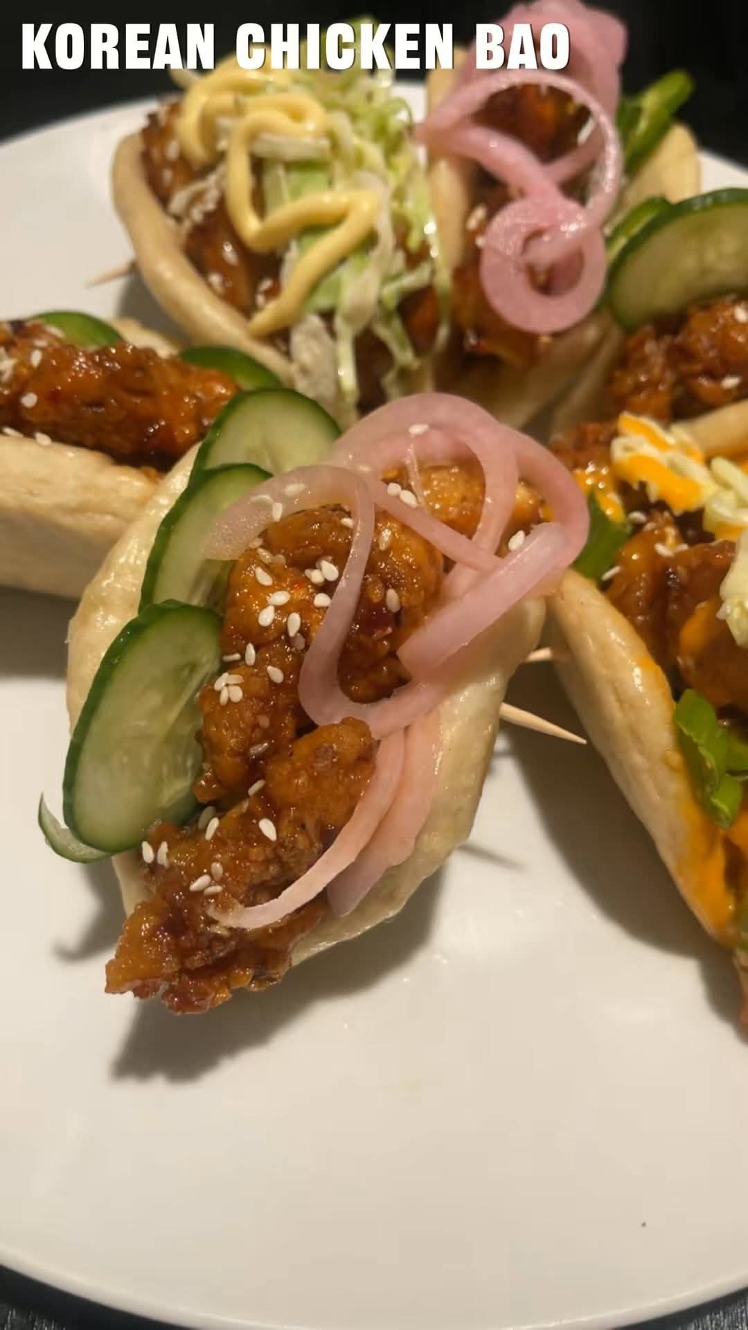 Korean chicken bao